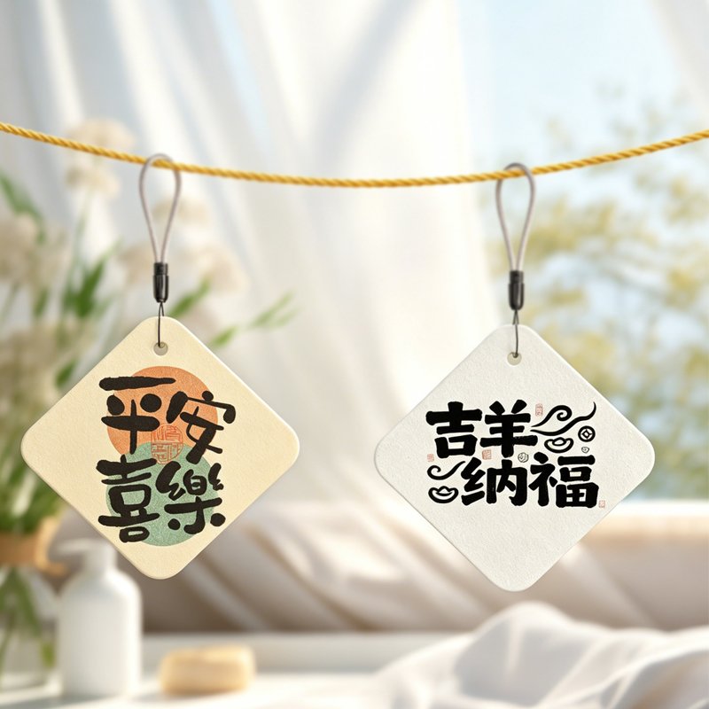Custom printed air freshener example